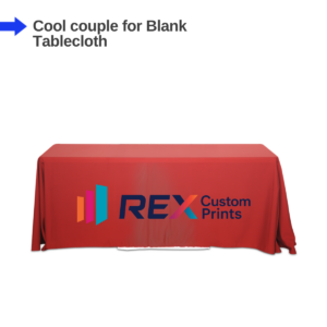 4 Ft Custom Fitted Table Cover with Logo
