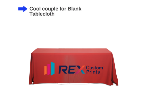 4 Ft Custom Fitted Table Cover with Logo