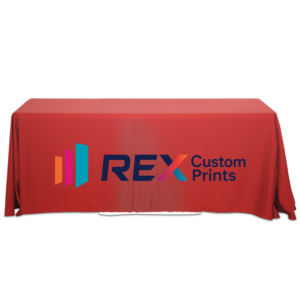 4 Ft Custom Fitted Table Cover with Logo