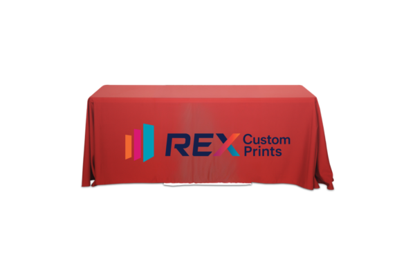4 Ft Custom Fitted Table Cover with Logo