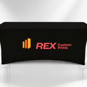 Black Custom Branded Table Covers