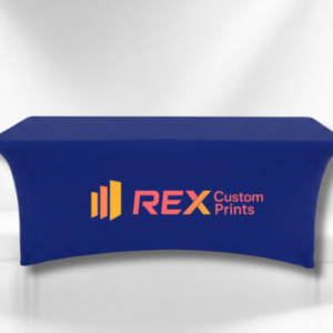 5 Ft Custom Stretch Tablecloth with Logo