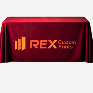 8 Ft Custom Fitted Table Cover with Logo