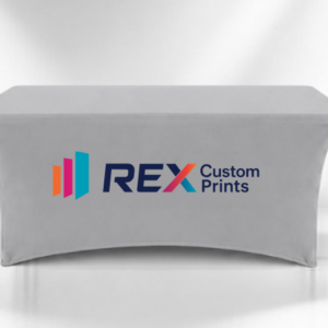 Custom Stretch Tablecloth | 4 Sided Closed Back