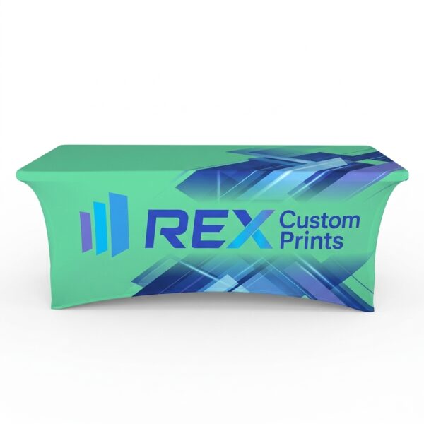 Custom Stretch Table Covers with Logo