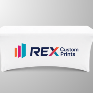 5 Ft Custom Stretch Table Cover with Logo